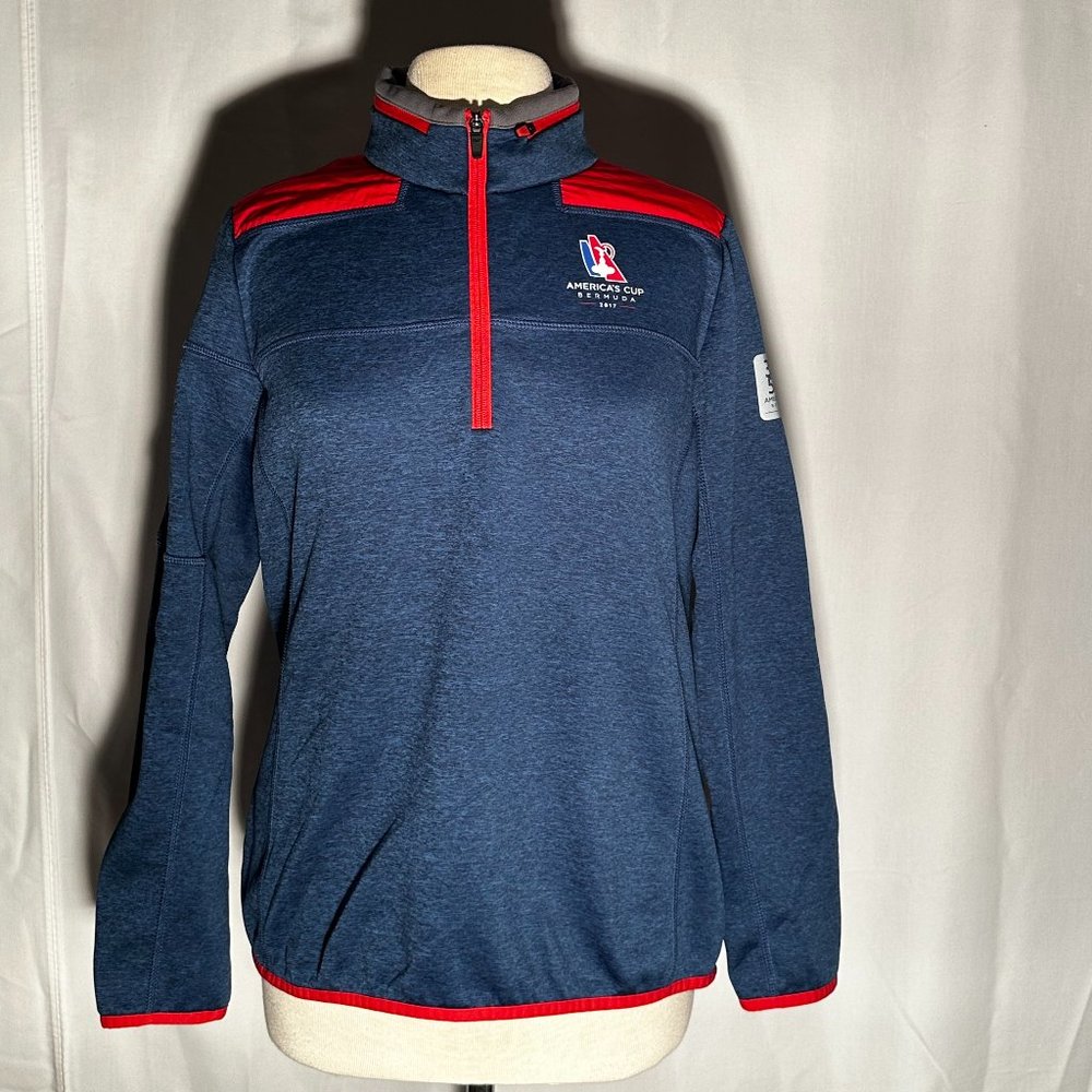 Vineyard Vines Men’s Size Medium Americas Cup Bermuda 2017 1/4 Zip Pullover